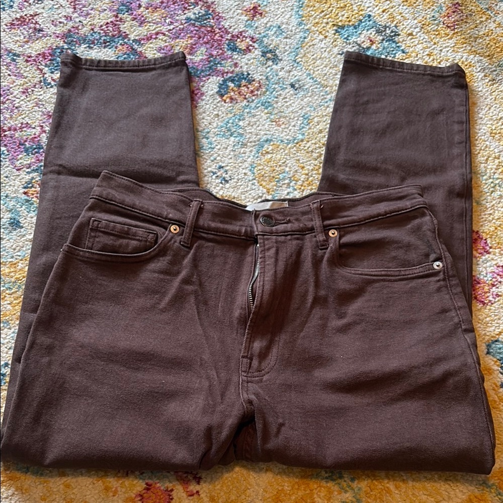 Everlane Chocolate Cheeky Jean Crop